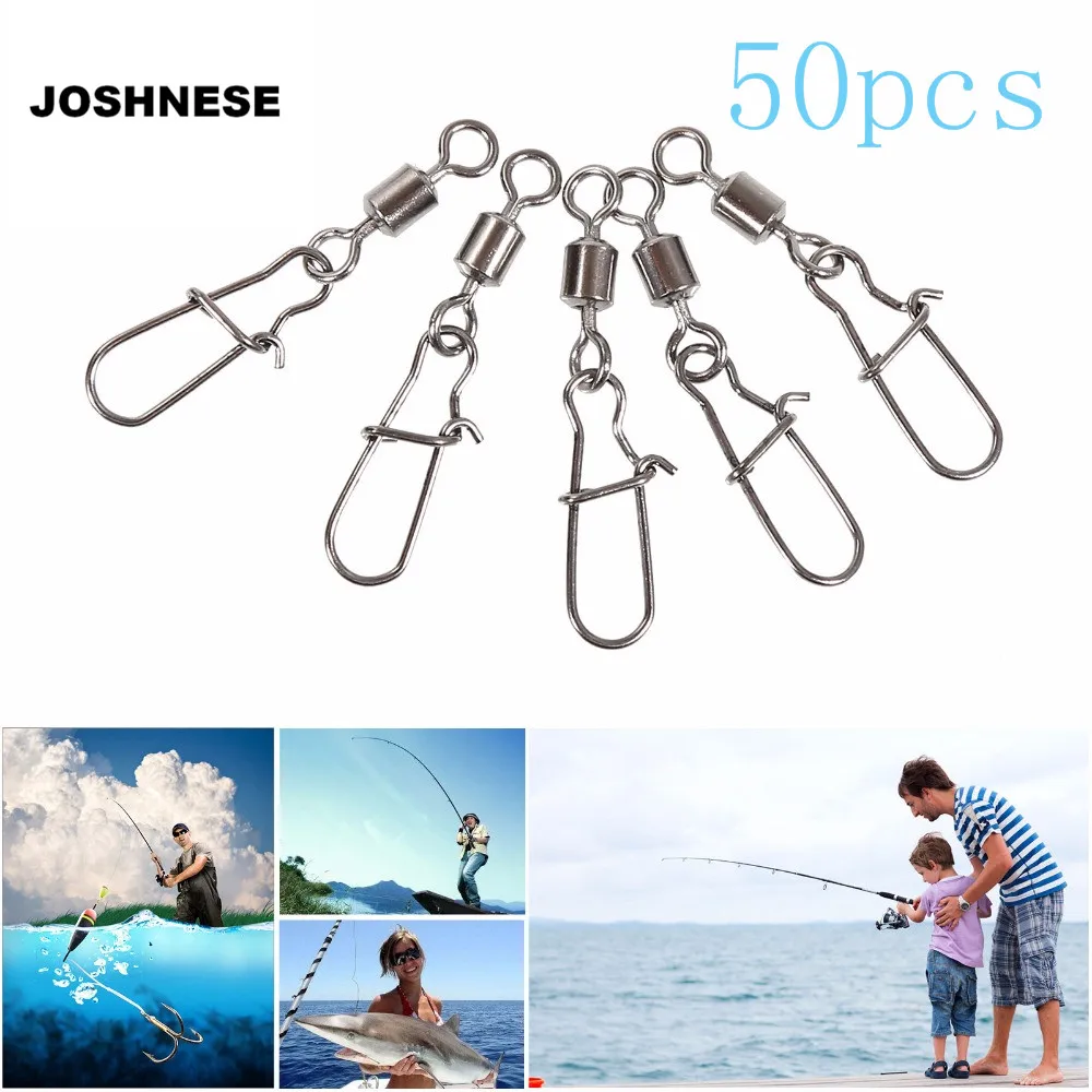 JOSHNESE 50 шт./лот рыболовный шариковый подшипник роликовый поворотный стальной