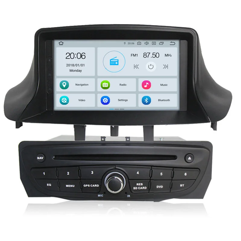 COIKA 7 &quotAndroid 9 0 система автомобильный DVD мультимедийный плеер для Renault Megane 2009 2016 с 4 +