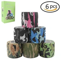 6pcs disposable cohesive tattoo grip cover self adhesive bandages handle grip tube for tattoo machine grip accessories