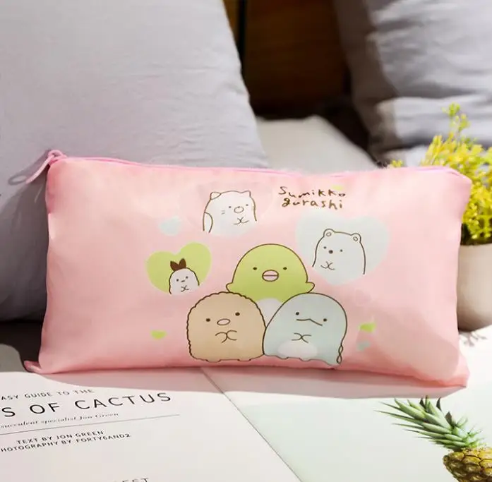 

1pc new high quality cute Japanese Anime Sumikko Gurashi Corner Creature Cosmetic Bag Portable travel Storage bag figure toys