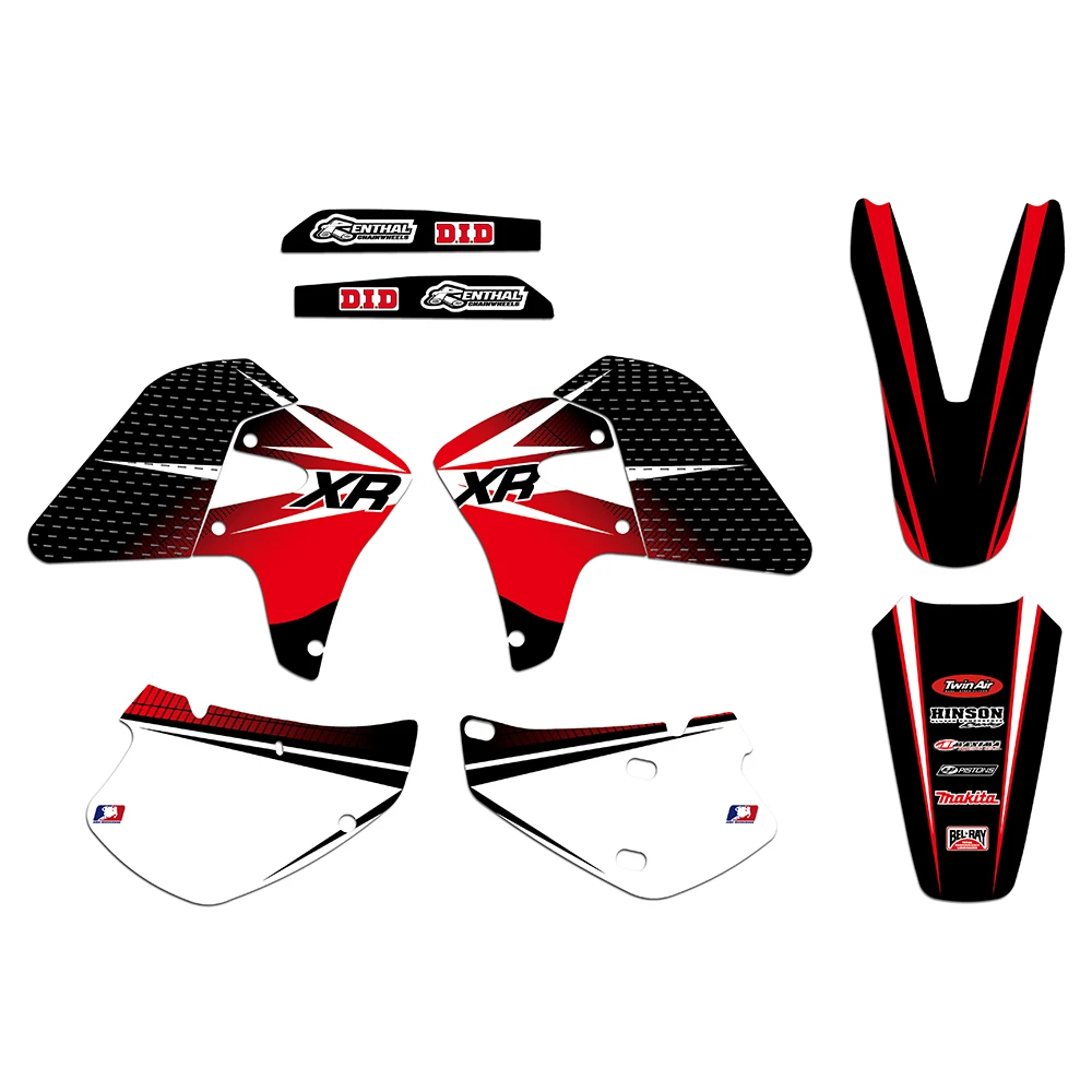 Новый стиль графика команды и фоны наклейки для Honda XR650R XR 650 R 2000 2001 2002 2003 04 05 06 07 08 2009