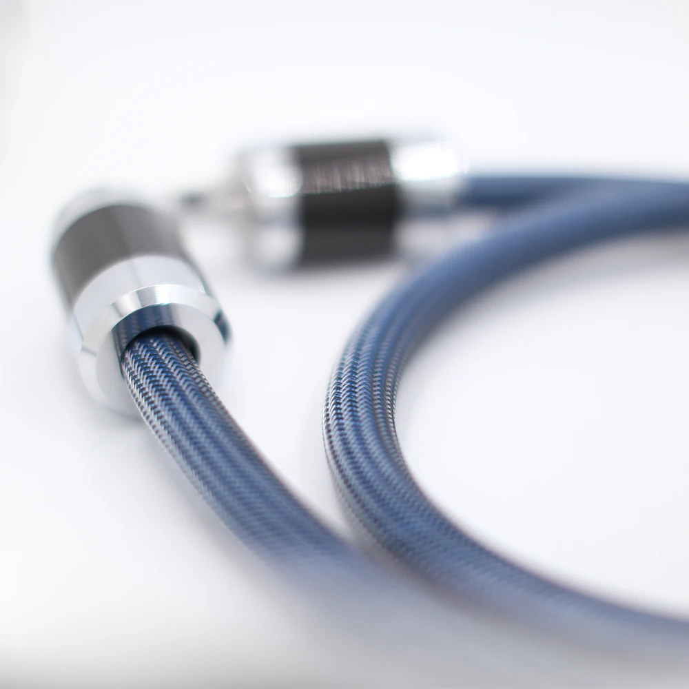 Hi-End аудио углеродное волокно родиевое покрытие AC США Разъем питания OFC