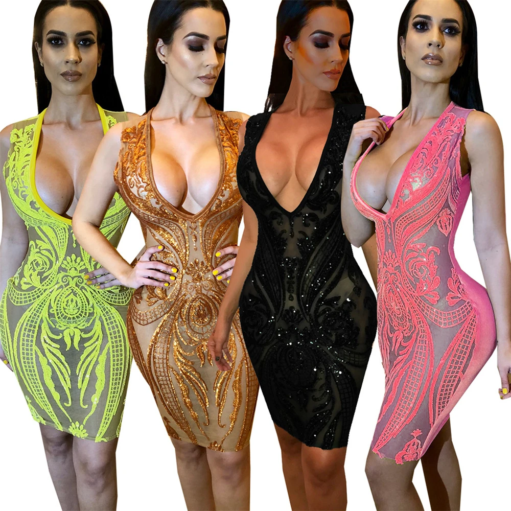 Pacthwork миди женское платье Лето Осень Vestido Новое Вечернее без рукавов с v образным
