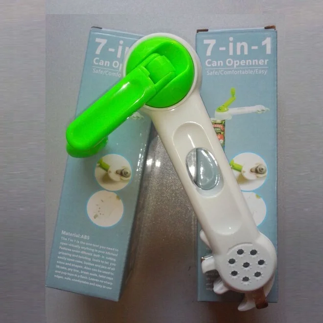 Essential New 2015 New Multi-Function Bottle+Can+Jar Opener 6 in 1 Kitchen Tool cooking tools Beer Wine Soda Tab ss1021