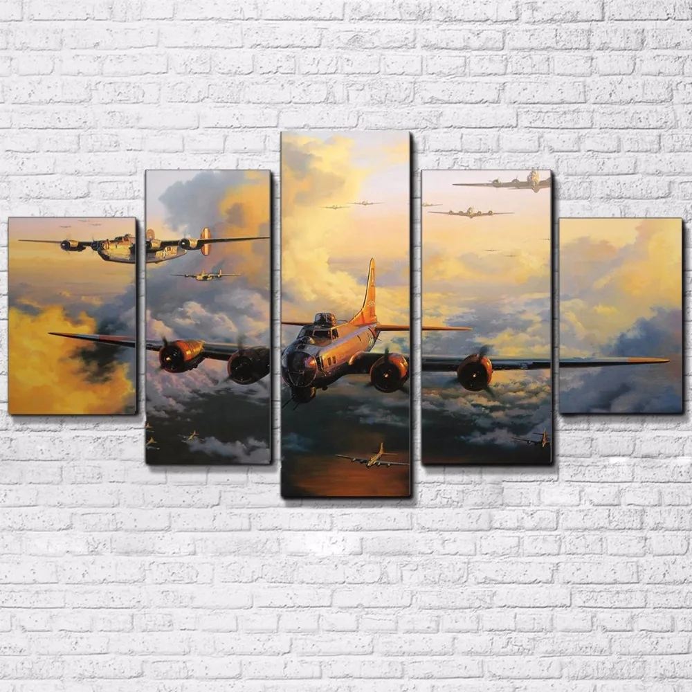 Холст HD печатает фотографии домашний Декор стены искусства рамки 5 шт. Jet постер с