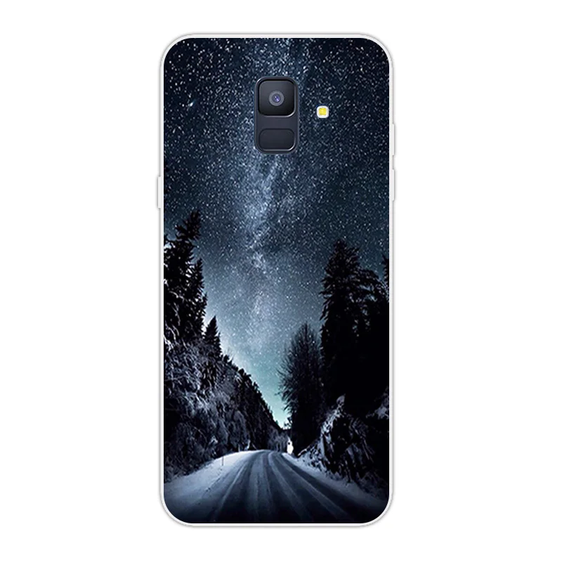 08 Полный протектор мобильного телефона для samsung A600G Прозрачный чехол для Galaxy SM-A600FN, A600FN Модный милый силиконовый чехол с принтом - Цвет: 08
