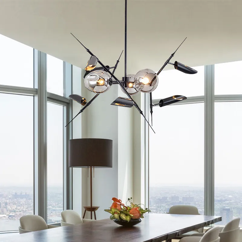 Post modern creative living room restaurant bar chandelier art tree branch lamp simple personality decorative LED lamps | Лампы и