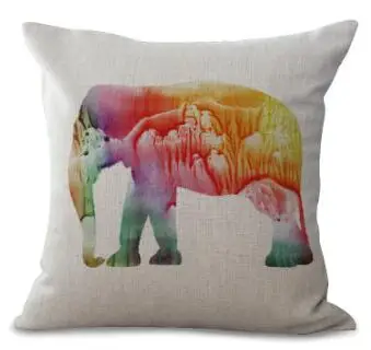 Новинка 2017 года милый мультфильм животных Печать хлопок белье Декоративные