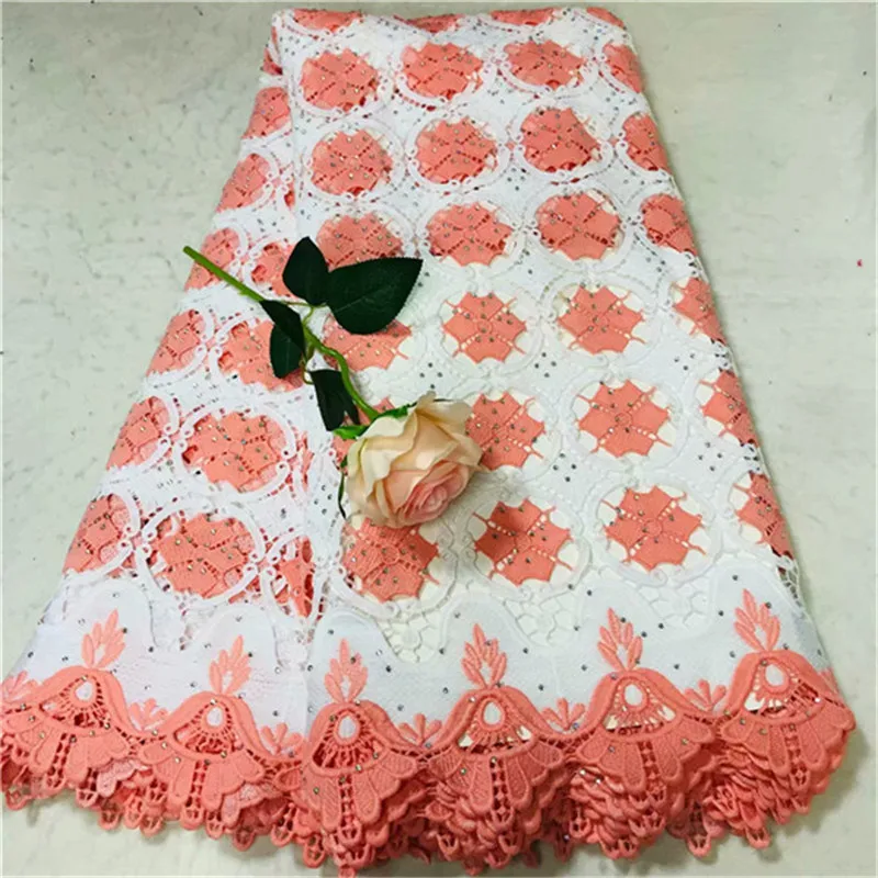 2019 New Design Nigerian Lace Fabrics Milk Silk Cotton Swiss Voile African Fabric For Wedding Dress 5 Yards/Lot | Дом и сад