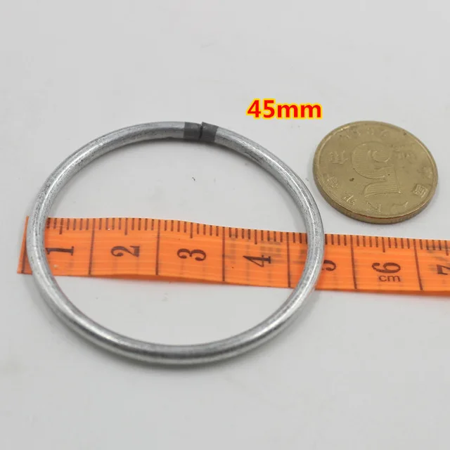 45mm 10 шт 35-200 мм Ловец снов Reve круглые кольца фурнитура Висячие круглые Cercle металлические Pour Attrape Reve ювелирные изделия брелок DIY - Цвет: 45mm