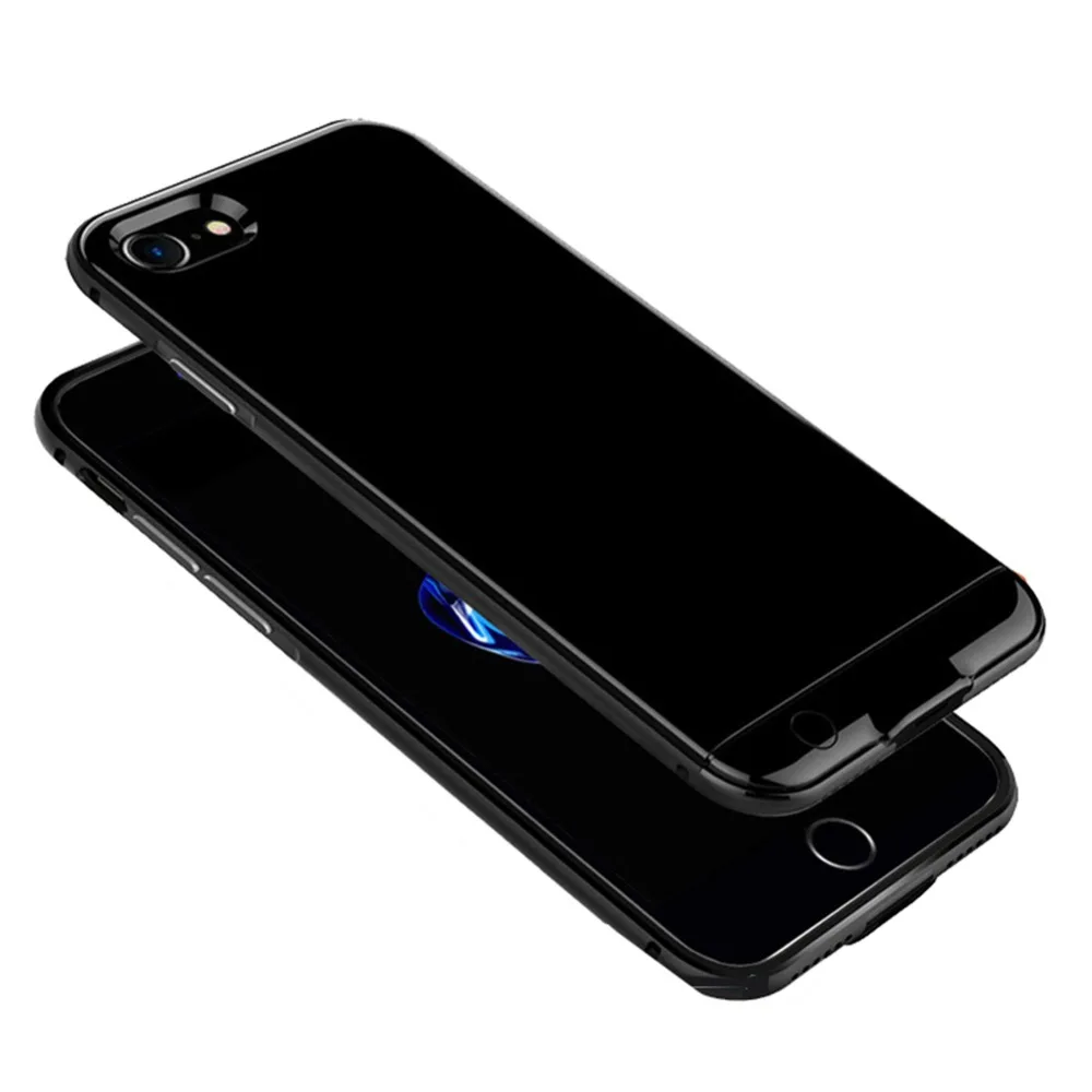 Для Iphone 7 Plus Мощность случае 4000 мАч металлический корпус Батарея Зарядное устройство крышка смарт для Iphone 7 Plus Мощность случае 5,5 дюймов Капа