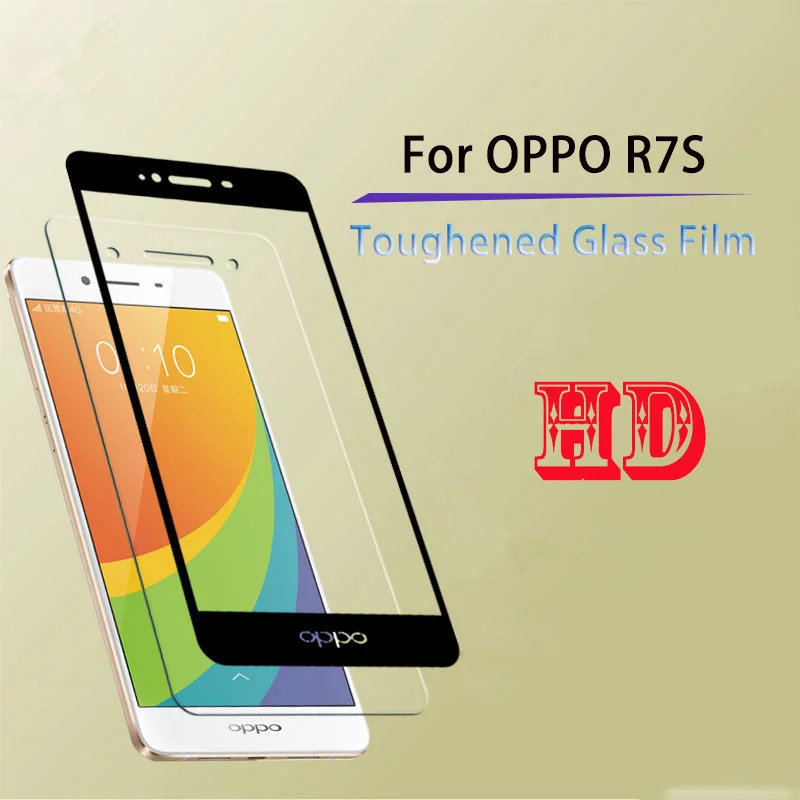 Wolfsay 3D Curved Full Cover Tempered Glass Oppo R7 Screen Protector 9H Hardness Film For / Plus R7S R7f | Мобильные телефоны и