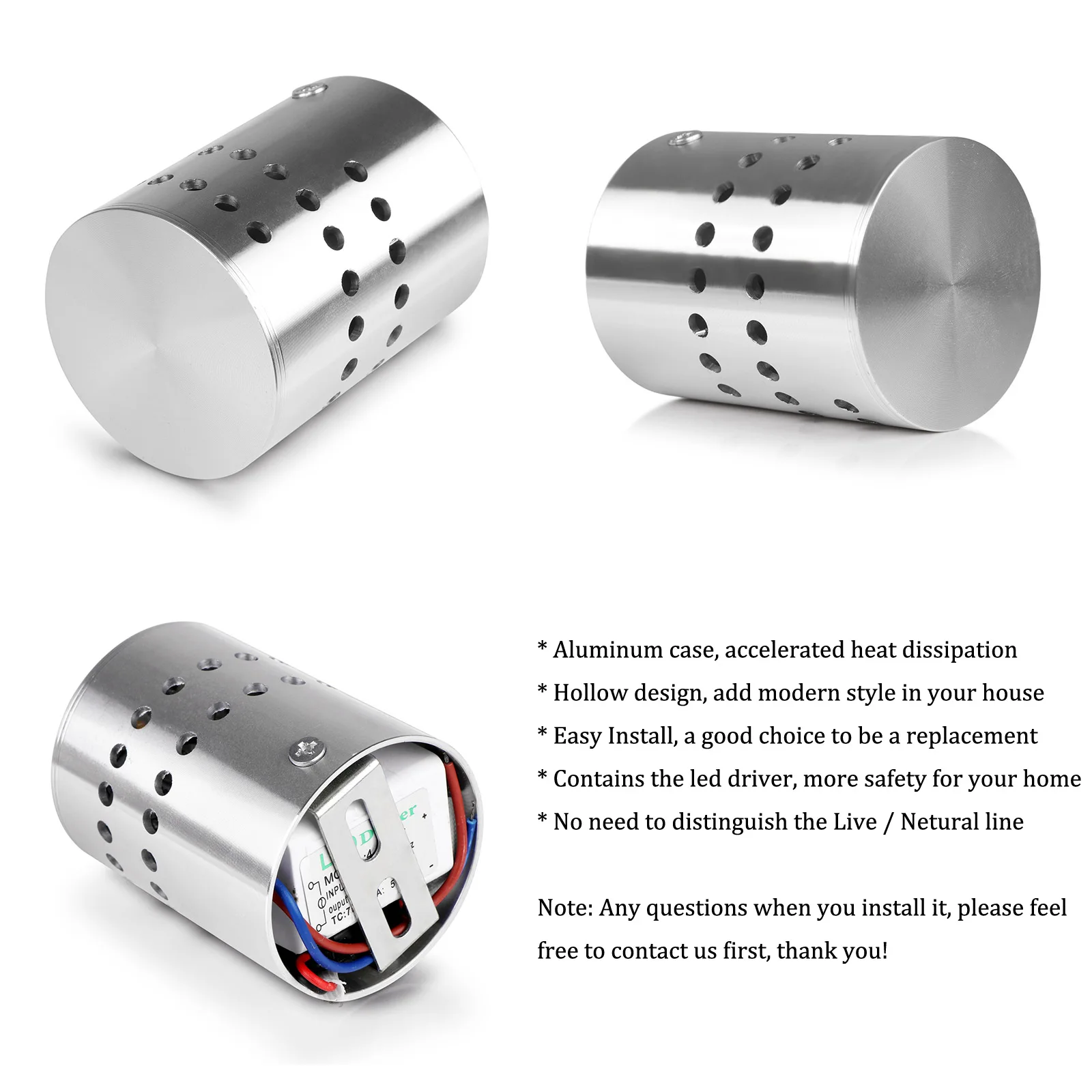 Креативный светодиодный настенный светильник RGB современный светящееся