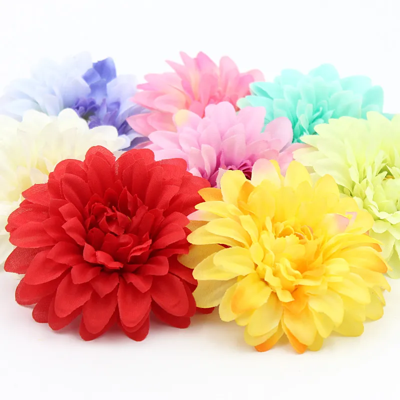 10 шт./лот 9 см шелковые цветы Подсолнухи букет цветов маргаритки Гербера венок