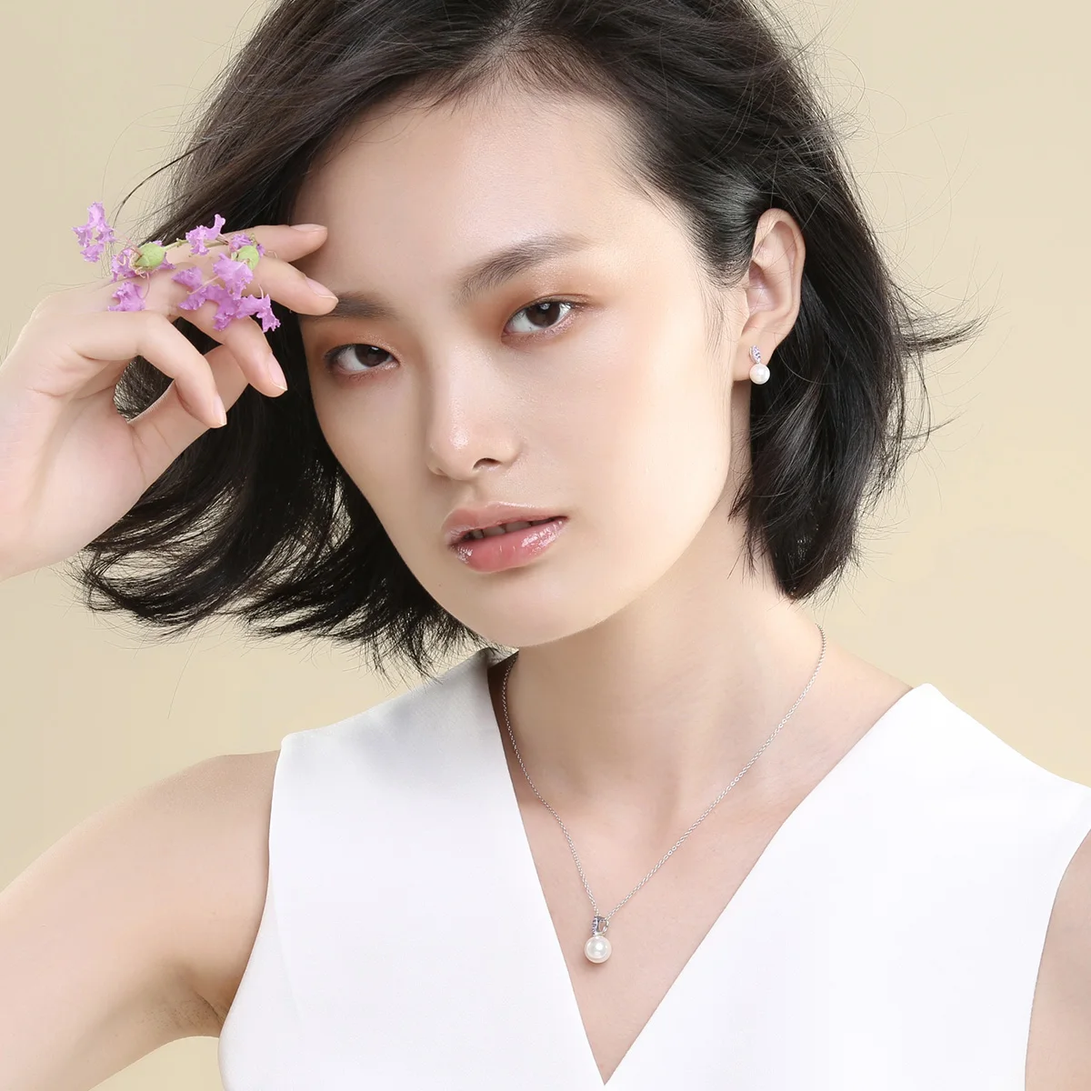 Sa silverage серебро Neckalce 925 Для женщин В виде ракушки с жемчужным кулоном Mother Of Pearl