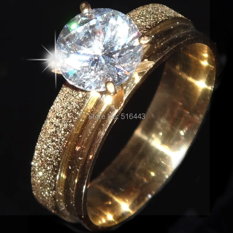 Новые Заводские продажи 10 шт. никогда не выцветают фианиты 18k золото 316L
