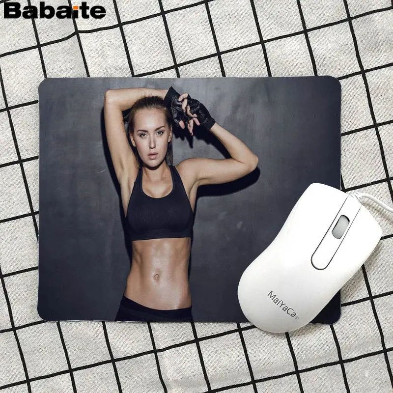 Babaite винтажный крутой для здоровья фитнеса девочек силиконовый коврик мыши игра