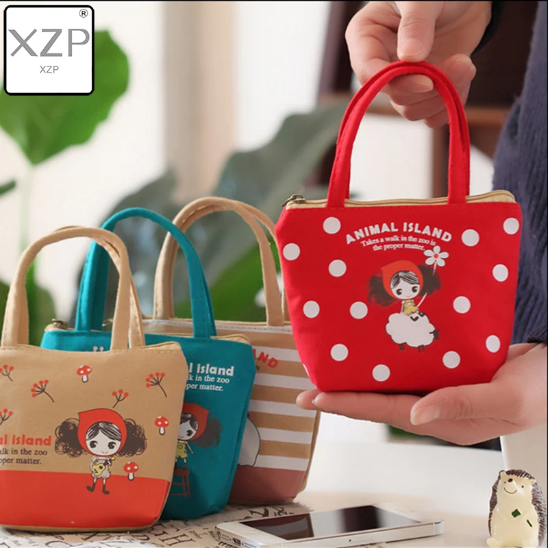 XZP Новый Модный маленький детский кошелек для монет милая холщовая мини сумка