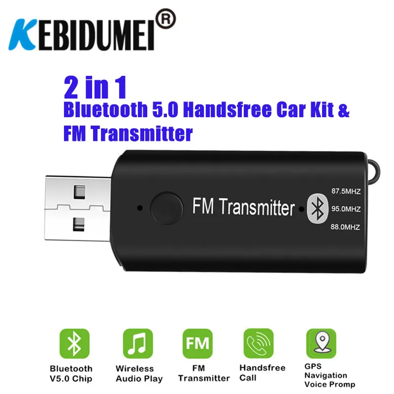 FM трансмиттер автомобильный с USB портом и поддержкой Bluetooth 3 5 0 мм|FM-трансмиттеры| |