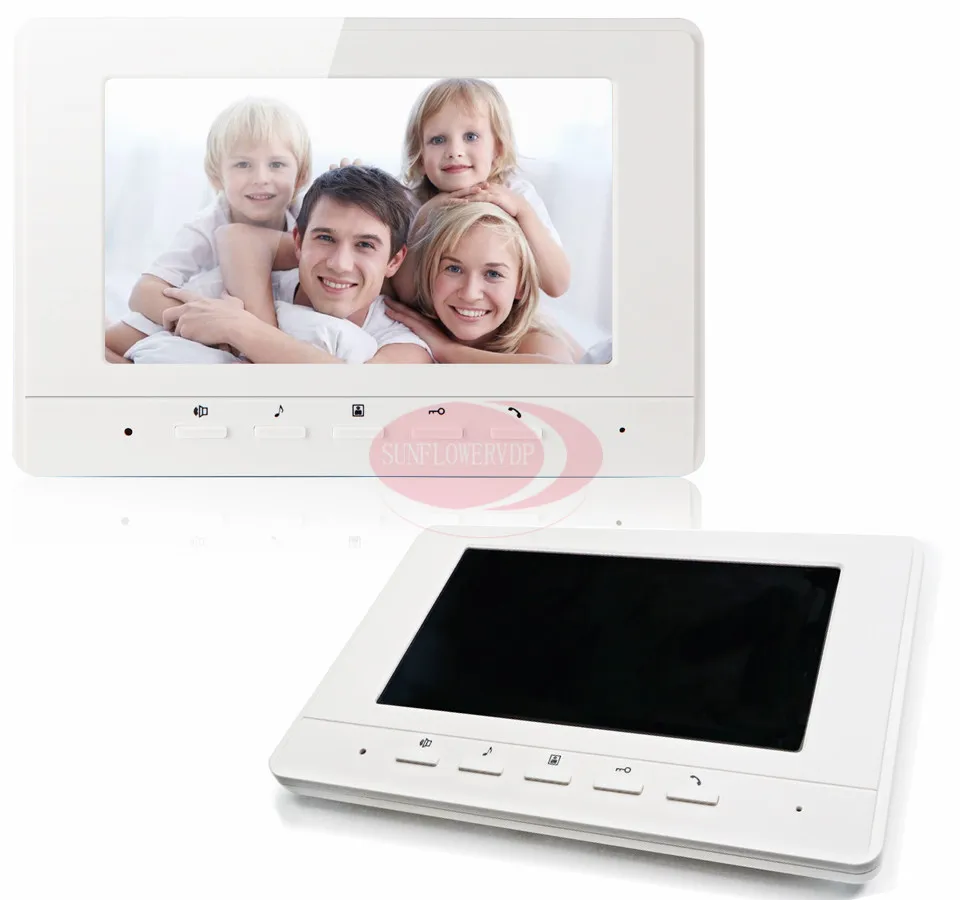 Hands Free видеодомофон 7 дюймов TFT LCD монитор видео телефон двери черный/белый цвет
