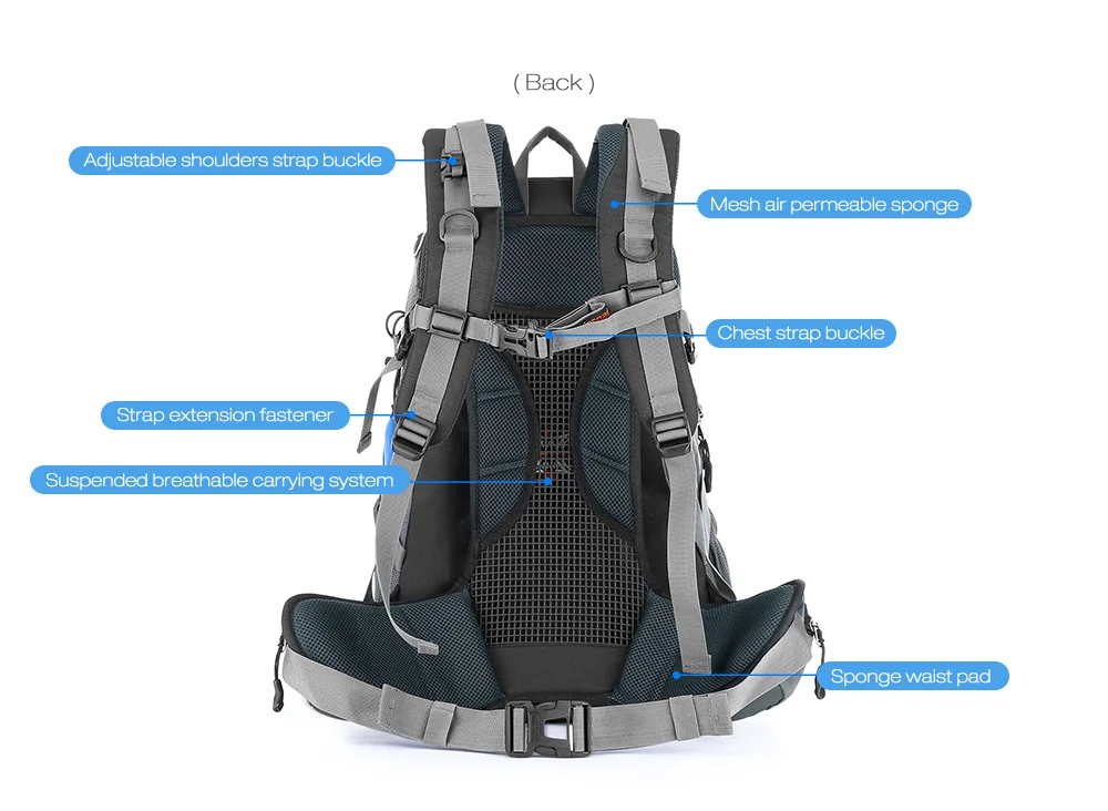 Maleroads 50L Открытый Отдых сумка Пеший Туризм спортивный рюкзак Водонепроницаемость нейлон Путешествия велосипед рюкзак 3 цвета