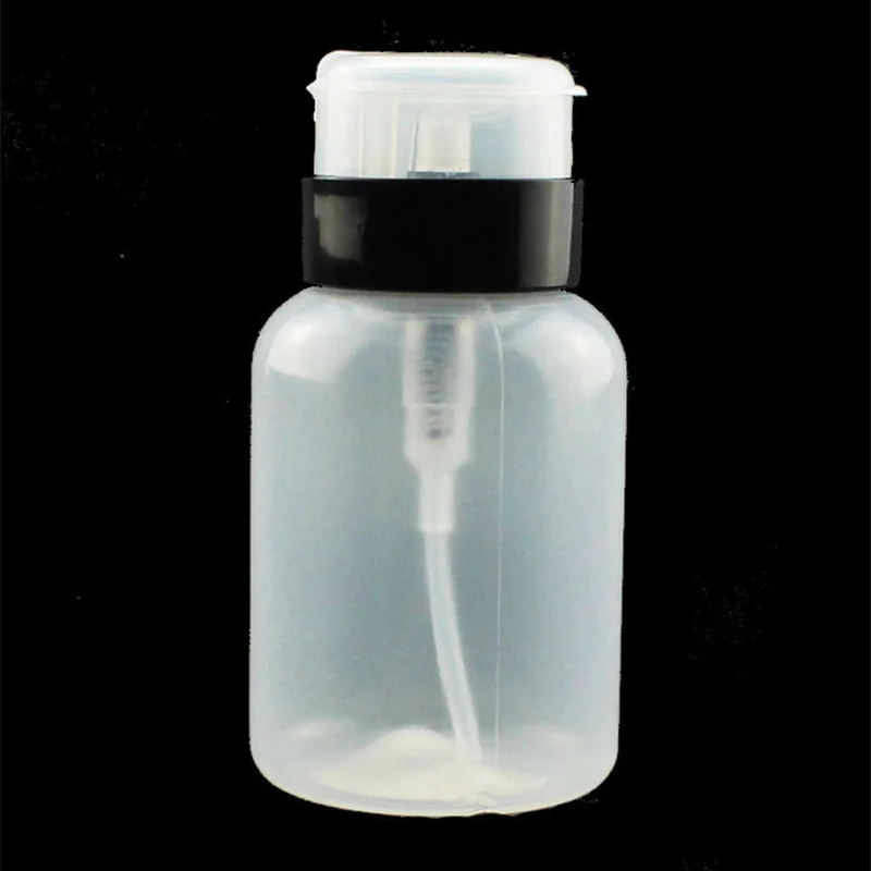 210 мл пластиковая многоразовая бутылка для удаления лака ногтей с блокировкой