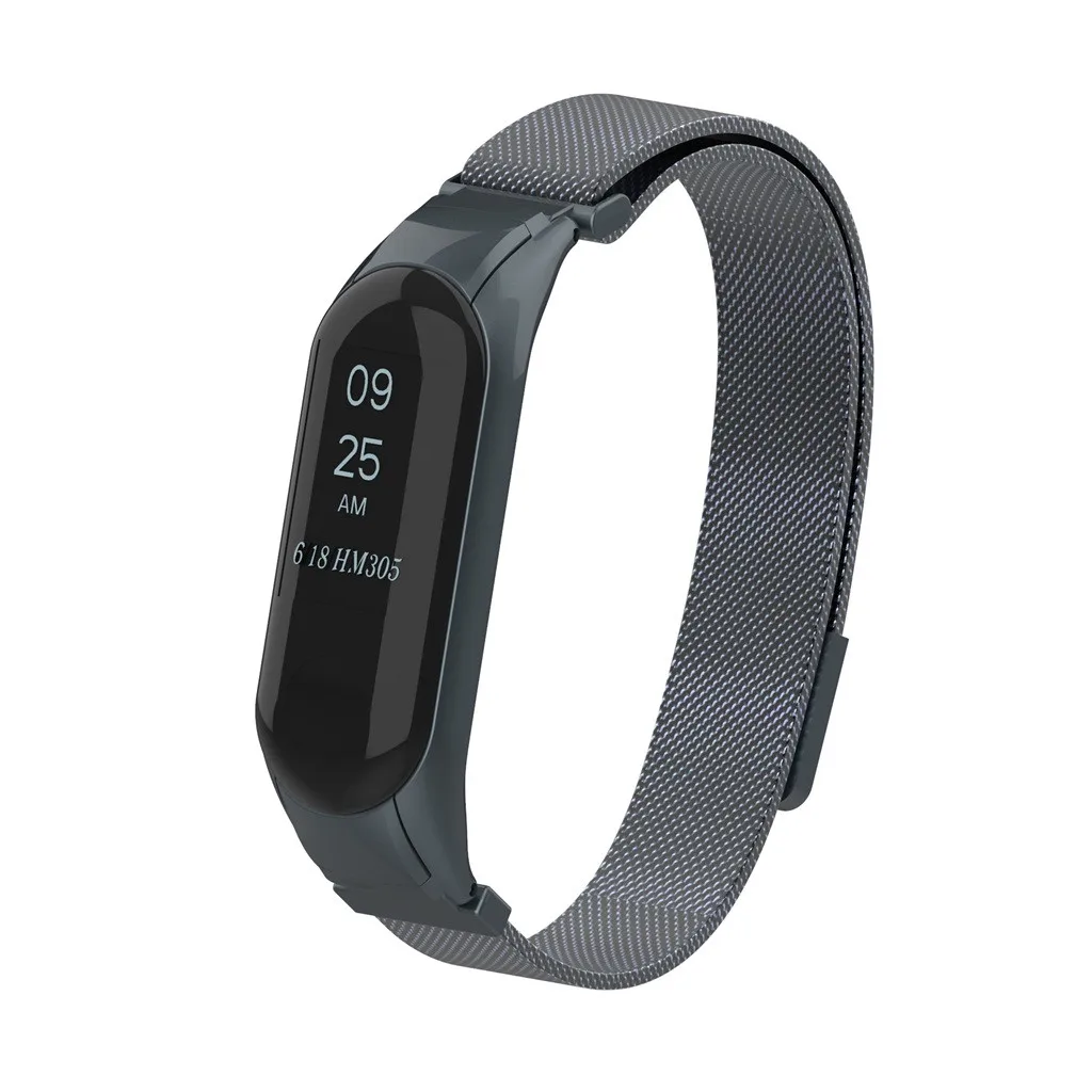 Ремешок mi lanese браслет с магнитной петлей для Xiaomi mi Band 3 Смарт-часы сменные мужские Т-образные спортивные роскошные мужские и женские 19Jun21
