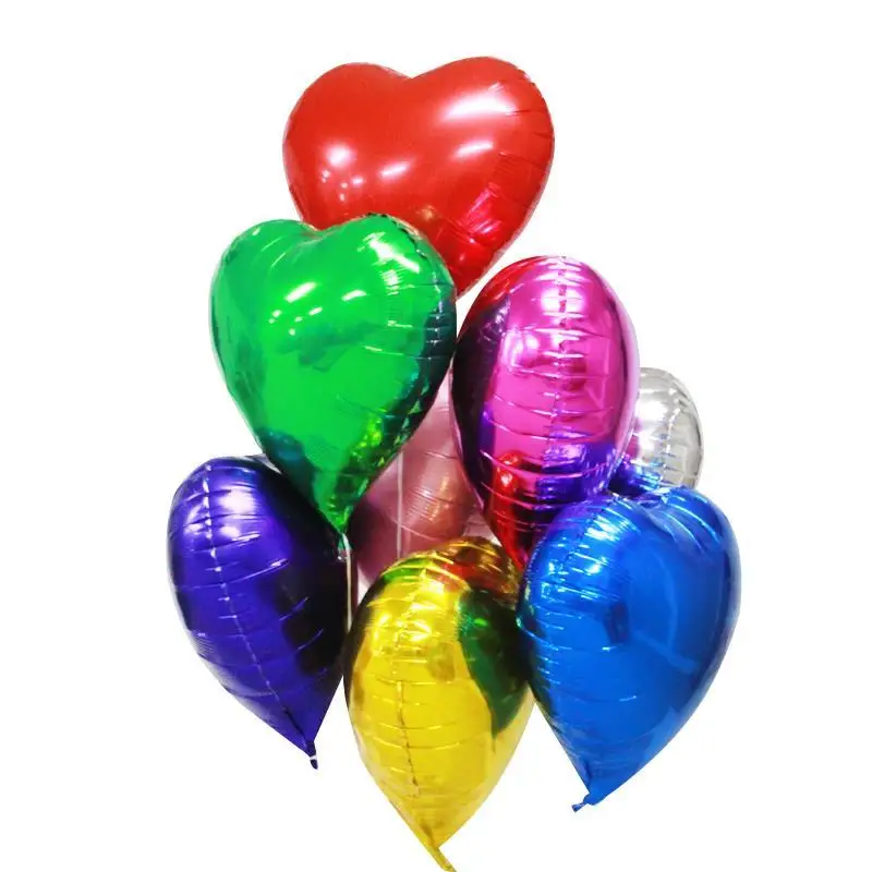 18 дюймов любовь в форме сердца Фольга гелий Air Шарики одежда для свадьбы дня