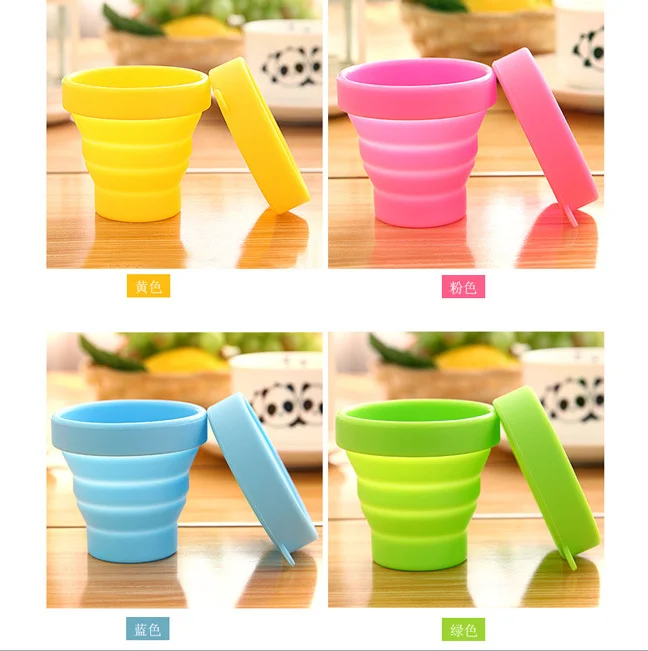 Силиконовая складная чашка телескопическая мягкая для путешествий улицы | Спорт