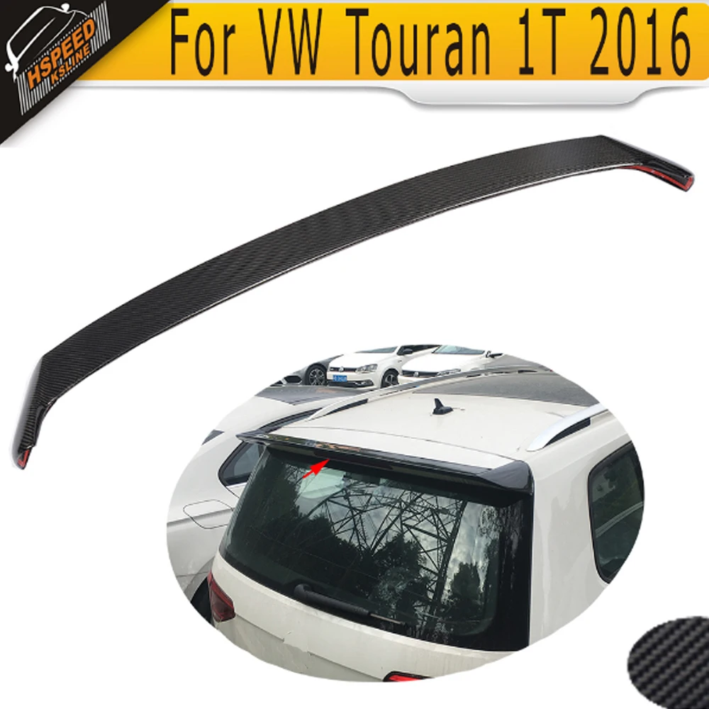 Автомобильный задний спойлер из углеродного волокна для VW New Touran 1T 2016|spoiler wing|roof