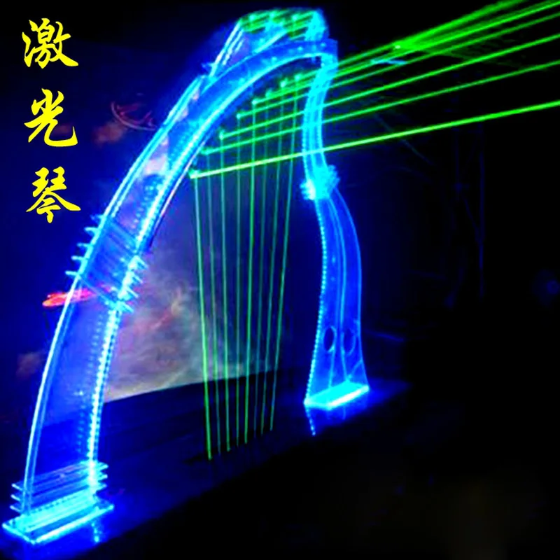 

Real life room escape laser harp prop, play the harp to open the door, mysterious harp to escape, escape the room prop