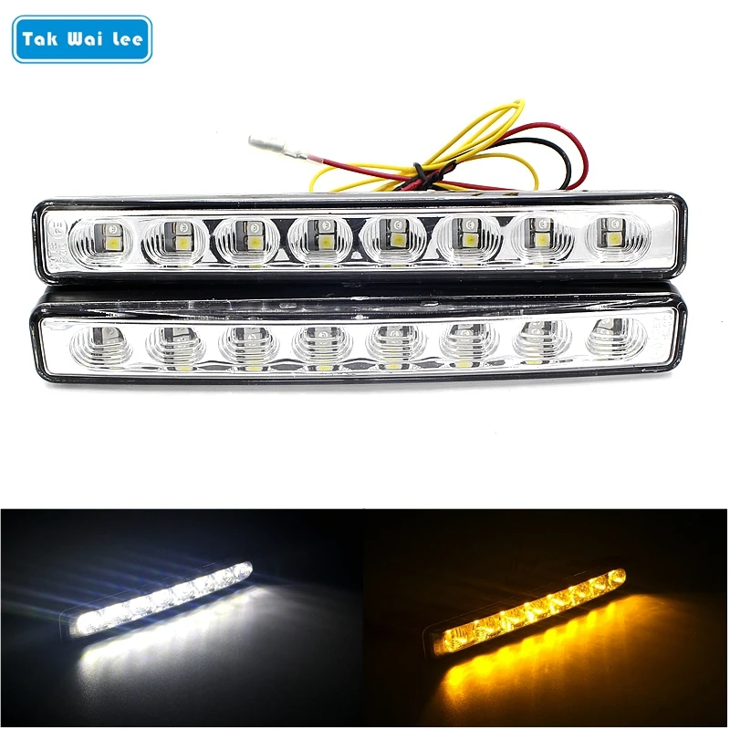 Tak Wai 2Lee 2X DRL светодиодные дневные ходовые огни внешняя Поворотная Тормозная лампа