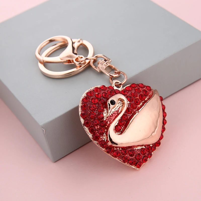 New Fashion Sweet Heart Pearls Crystal Charm Pendant Purse Bag Car Key Ring Chain Wedding Party Jewelry Favorite Gift | Украшения и