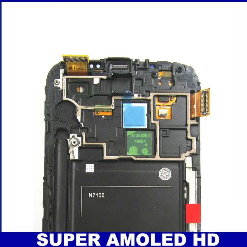 Для samsung Galaxy Note2 Note 2 N7100 Super AMOLED ЖК-дисплей сенсорный экран дигитайзер полная