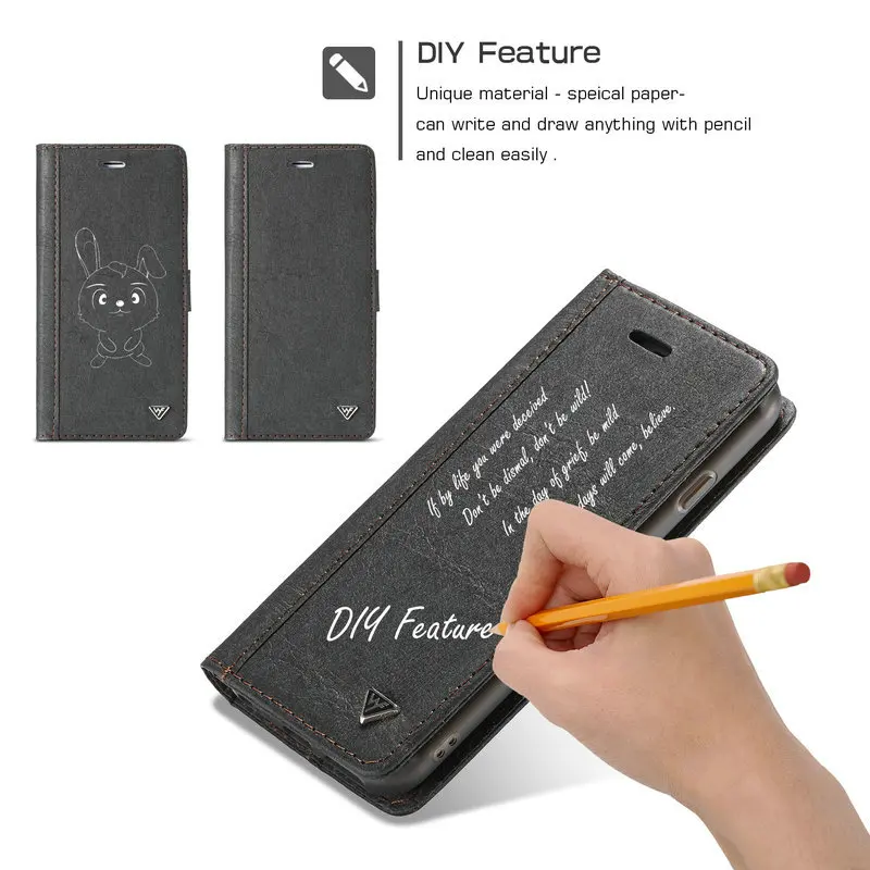 WHATIF чехол для iPhone 7 Водонепроницаемая мягкая Задняя накладка чехла из ТПУ DIY