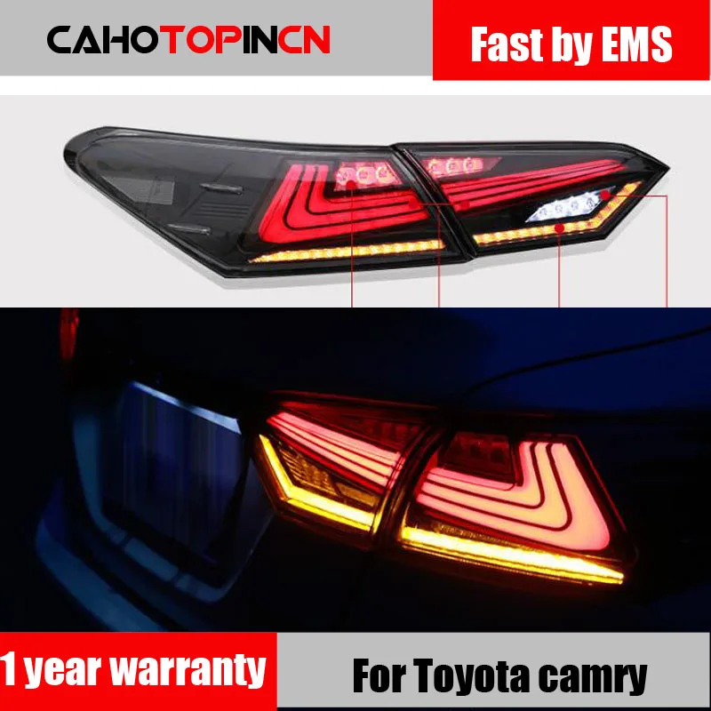 Автомобильный Стайлинг задние фонари для Toyota camry 2017 2018 задний фонарь DRL +