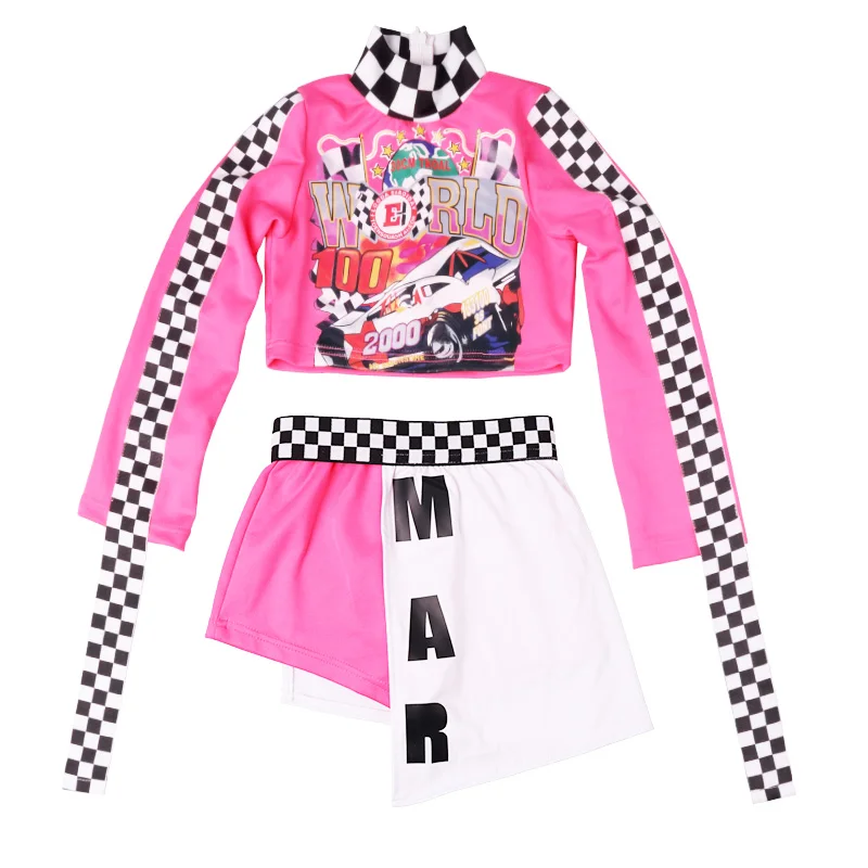 Высококачественный костюм из двух предметов для девочек в стиле хип хоп с