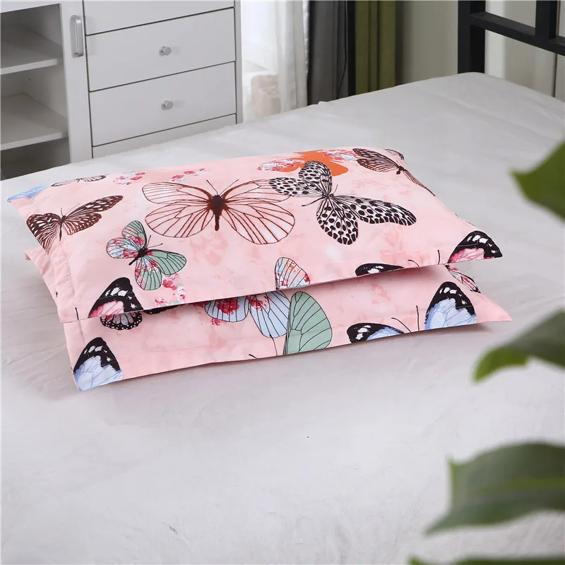 

2023 2pcs100% polyester high-grade active printing encryption fabric pillowcase a variety of specifications