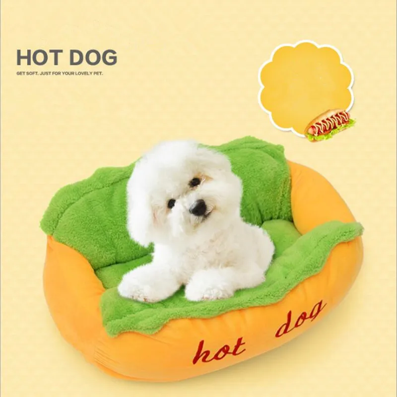 Милые питомника животное коврик хот-дог легко носить с собой съемный домашних