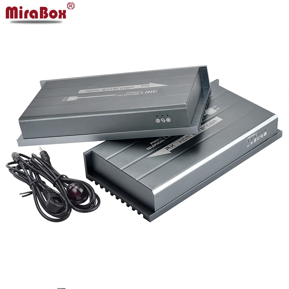 Mirabox 300 м Мощность линии HDMI Extender ИК H.264 кодирования протокол высокое качество