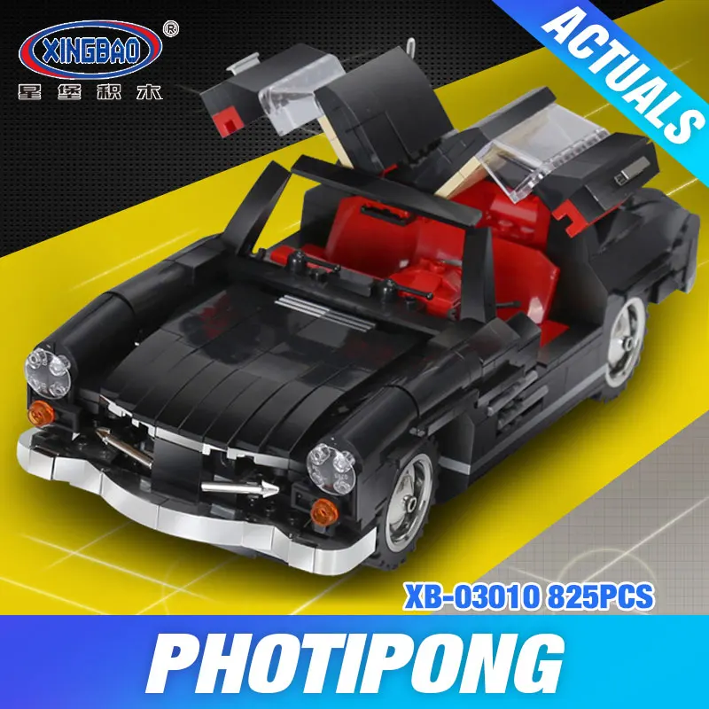 В наличии XINGBAO 03010 825 шт креативный MOC Technic Серия набор для автомобиля Photpong