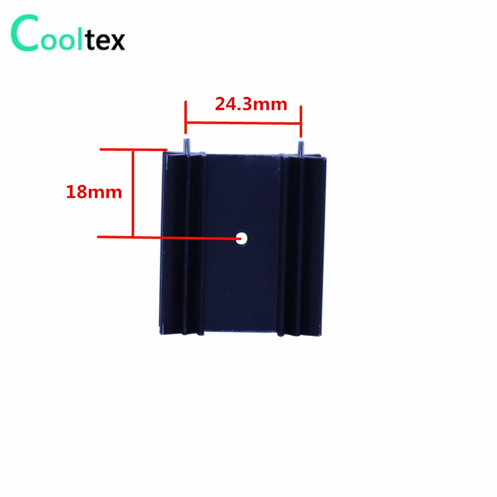 5 шт./лот 38x34x12,8 мм TO220 TO-220 Радиатор для IC triode 7805 MOS диод Dynatron интегральная схема охлаждения