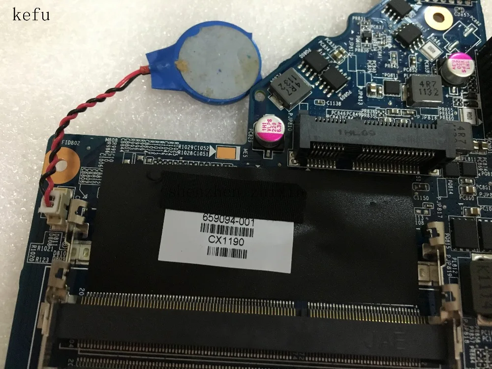 KEFU для HP DV7 DV7-6000 материнская плата ноутбука 659094-001 DDR3 PGA989 с графикой 1GB тест хороший