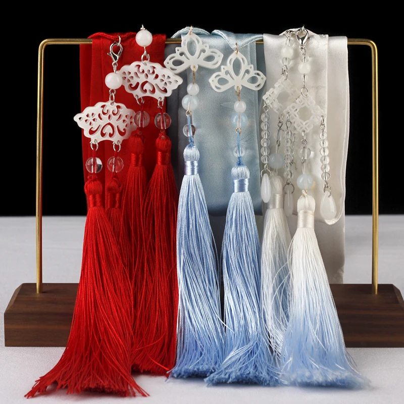 Повязка для волос hanfu головной убор anciension ласточкин хвост Супер девочка сказочный костюм аксессуары шоу лента для волос завязанная веревка