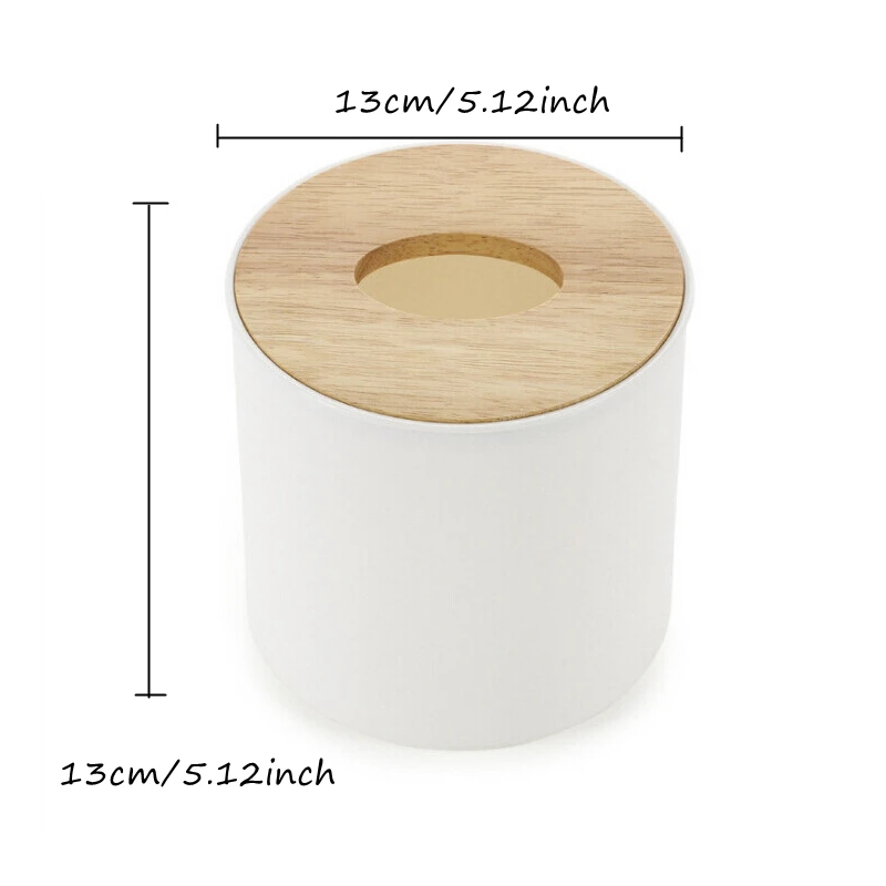 Современные минималистичные бумажные салфетки в рулонах коробка с деревянной