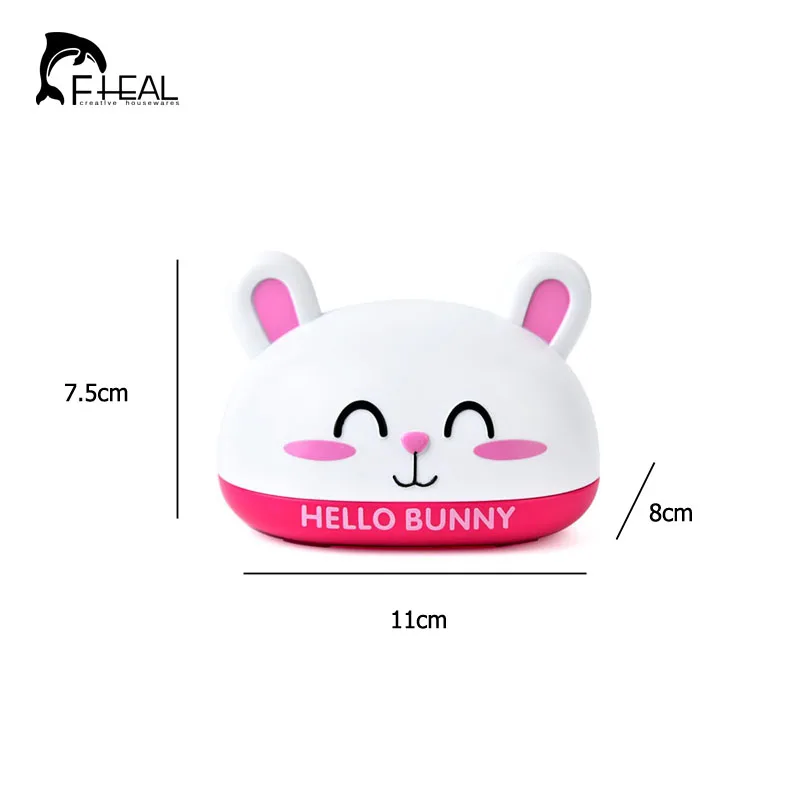FHEAL милый кролик мыло держатель для туалетной бумаги с крышкой мыльница ванной