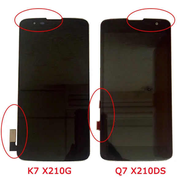 Для LG LTE 4G MS330 K330 Q7 X210DS K7 X210G ЖК дисплей с сенсорным экраном Сенсорное стекло