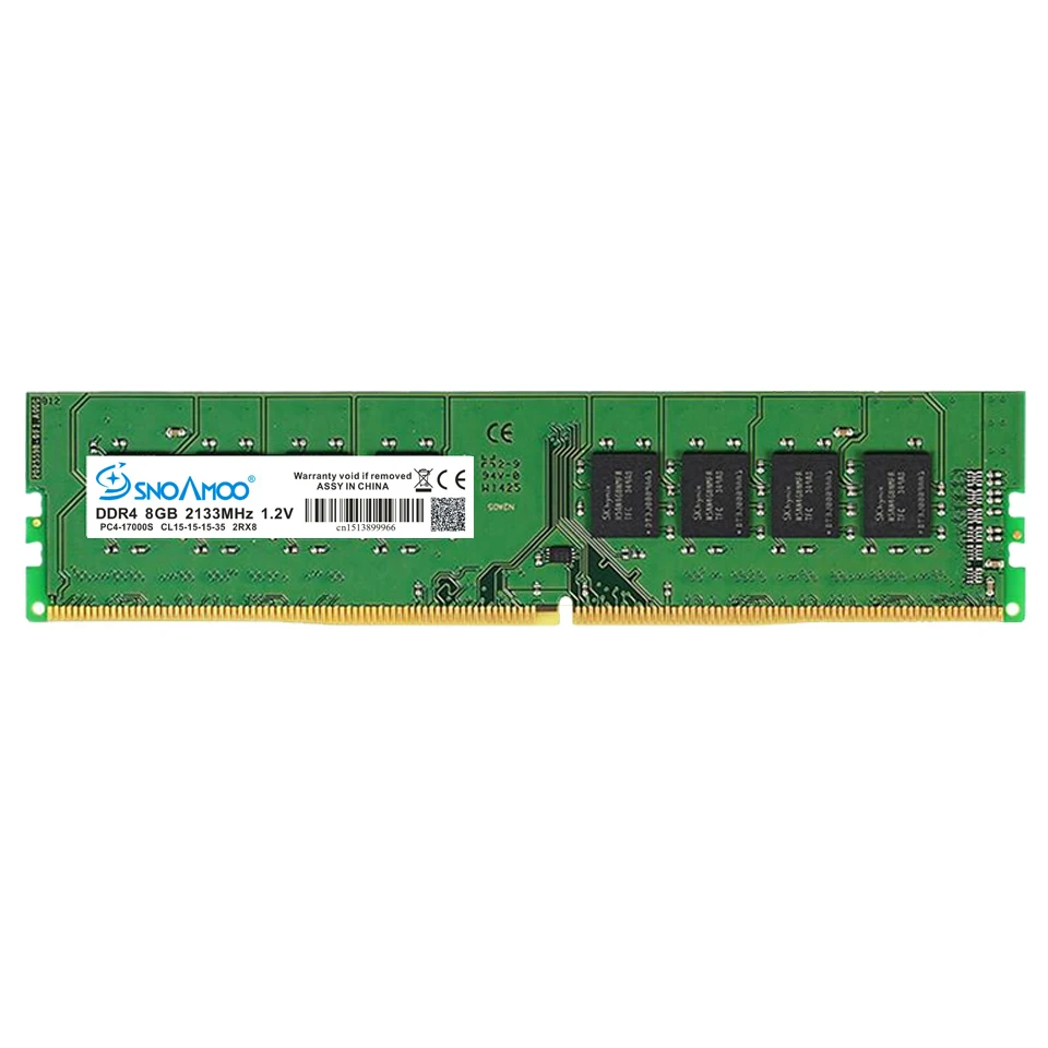 Оперативная память SNOAMOO DDR4 для настольного ПК 4 ГБ 8 2133 2400 МГц CL15 контактов DIMM Intel