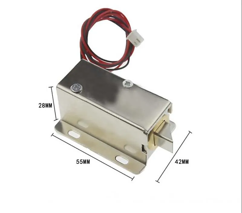 12 В Защелку Дверь Шкафа Электрический Замок Ассамблея Электромагнитный для