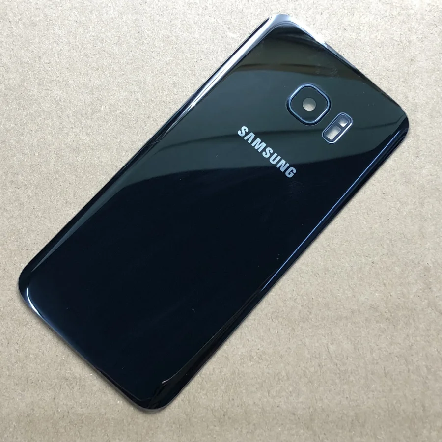 Для SAMSUNG Galaxy S7 G930F/S7 Edge G935F Задняя стеклянная крышка для батареи Чехол для задней двери для SAMSUNG S7 S7Edge Задняя стеклянная крышка